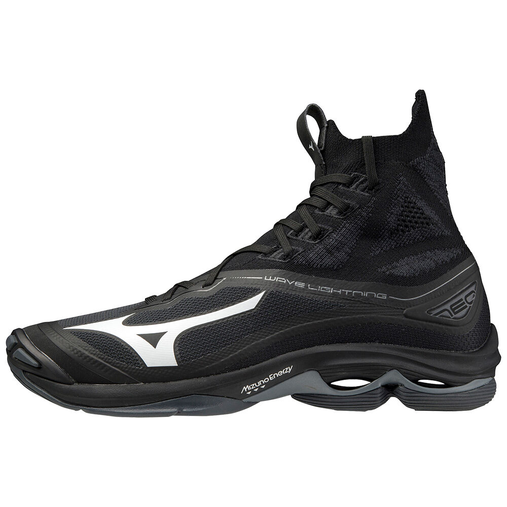 Zapatillas Voleibol Mizuno Wave Lightning Neo Hombre Negras/Blancas España ZGYM-41592